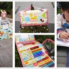 美國豬小妞畫家系列 蠟筆袋。畫袋