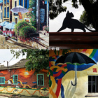 屋頂上的貓彩繪村