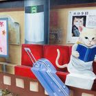 嘉義布新國小喵星人愛情故事彩繪牆