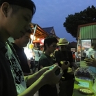 鹿港腕力球的攤販