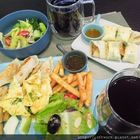 日出而作。朝食